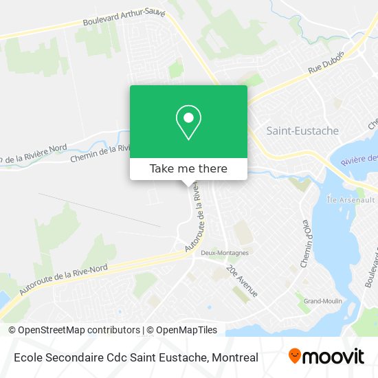 Ecole Secondaire Cdc Saint Eustache map