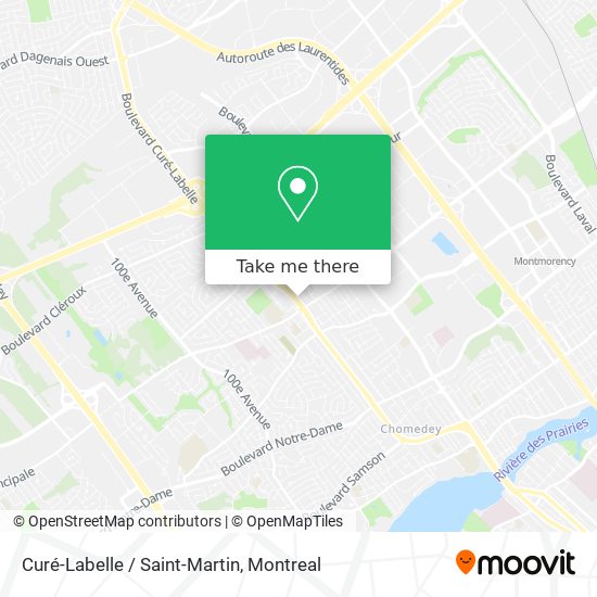 Curé-Labelle / Saint-Martin map