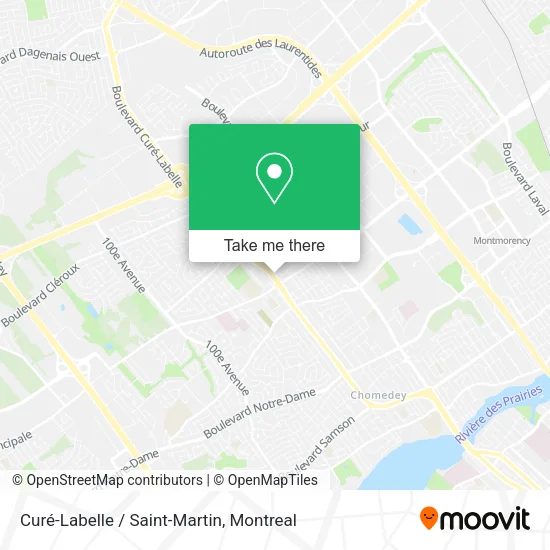 Curé-Labelle / Saint-Martin map
