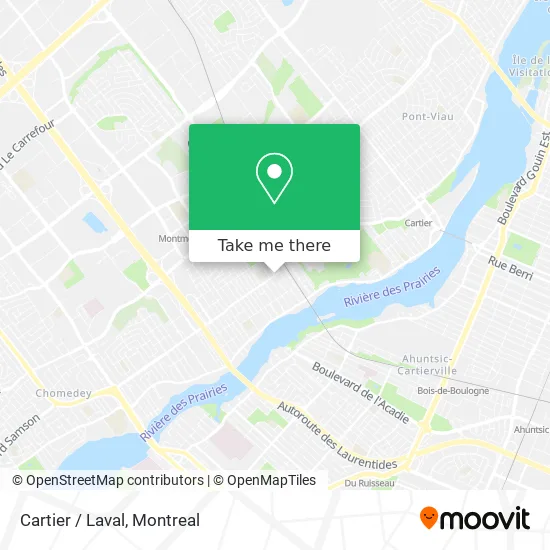Cartier / Laval map