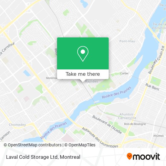 Laval Cold Storage Ltd map