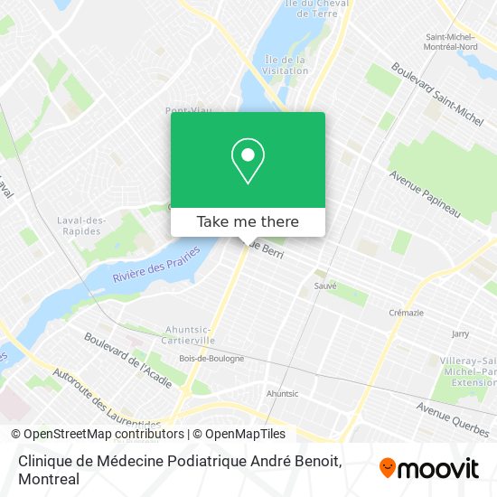Clinique de Médecine Podiatrique André Benoit map
