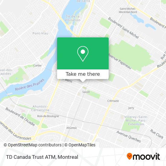 TD Canada Trust ATM map