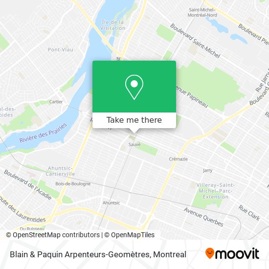 Blain & Paquin Arpenteurs-Geomètres map