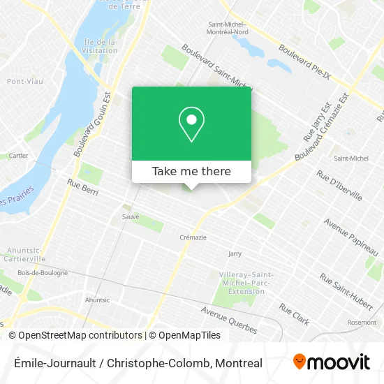 Émile-Journault / Christophe-Colomb map