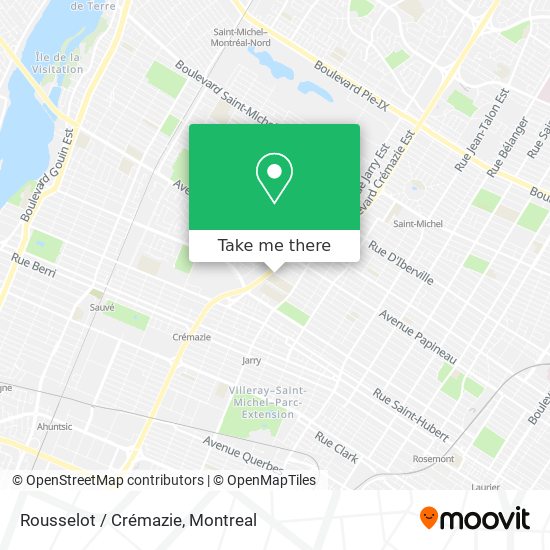 Rousselot / Crémazie map