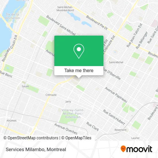 Services Milambo map