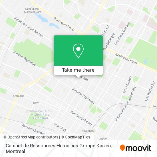 Cabinet de Ressources Humaines Groupe Kaizen map