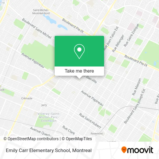 Emily Carr Elementary School map