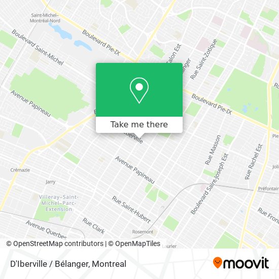 D'Iberville / Bélanger map