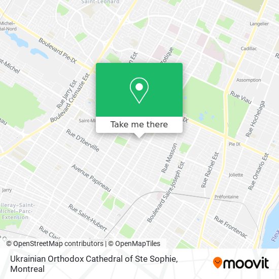 Ukrainian Orthodox Cathedral of Ste Sophie map