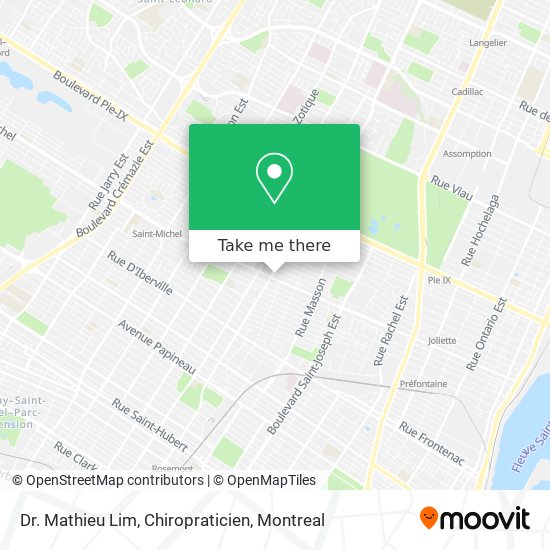 Dr. Mathieu Lim, Chiropraticien map
