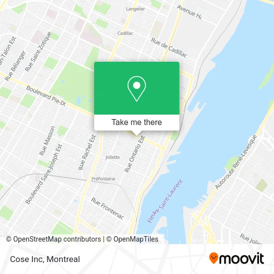 Cose Inc map