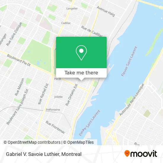 Gabriel V. Savoie Luthier map