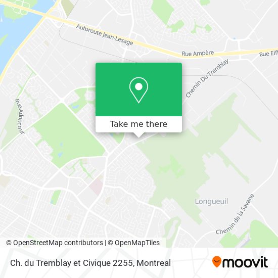 Ch. du Tremblay et Civique 2255 map