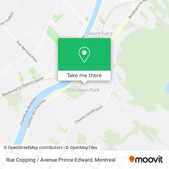 Rue Copping / Avenue Prince-Edward map
