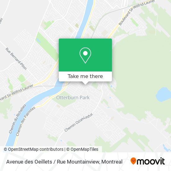 Avenue des Oeillets / Rue Mountainview map
