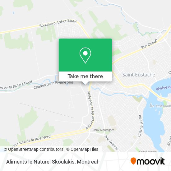Aliments le Naturel Skoulakis map