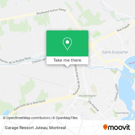 Garage Ressort Juteau map