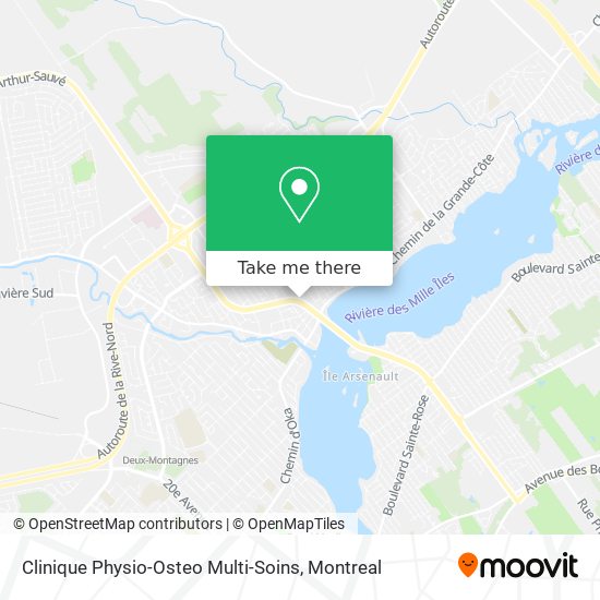 Clinique Physio-Osteo Multi-Soins map