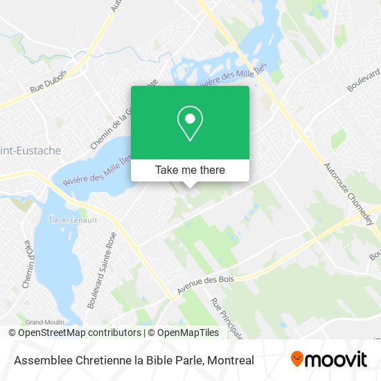 Assemblee Chretienne la Bible Parle map