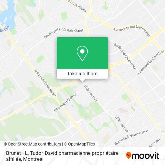 Brunet - L. Tudor-David pharmacienne propriétaire affiliée map