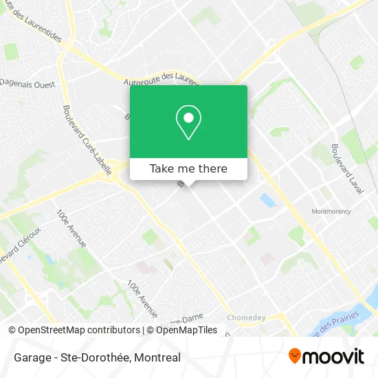 Garage - Ste-Dorothée map