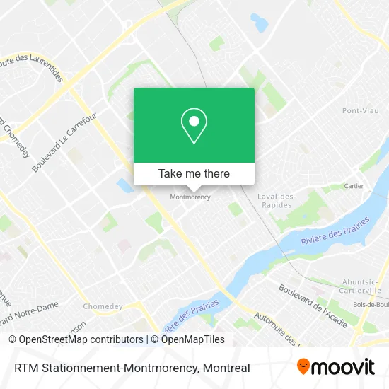 RTM Stationnement-Montmorency map