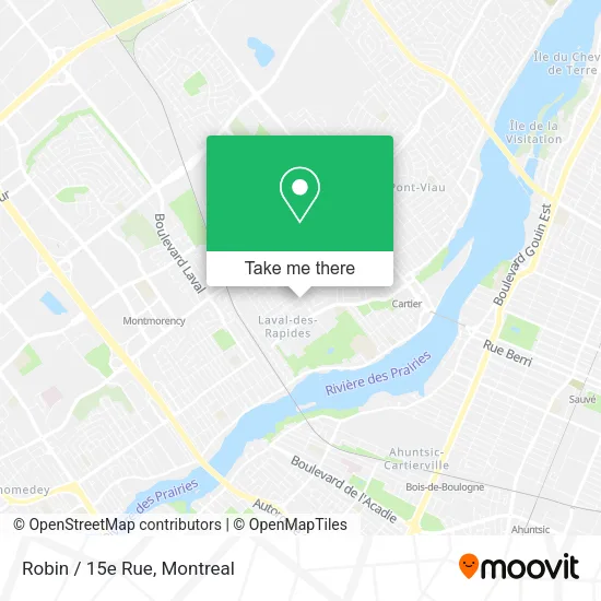 Robin / 15e Rue map