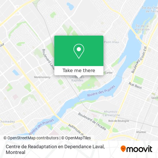 Centre de Readaptation en Dependance Laval map