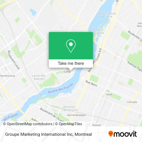 Groupe Marketing International Inc map