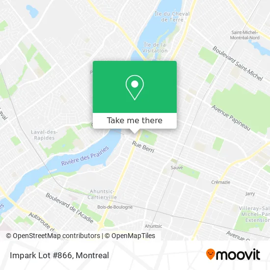 Impark Lot #866 map