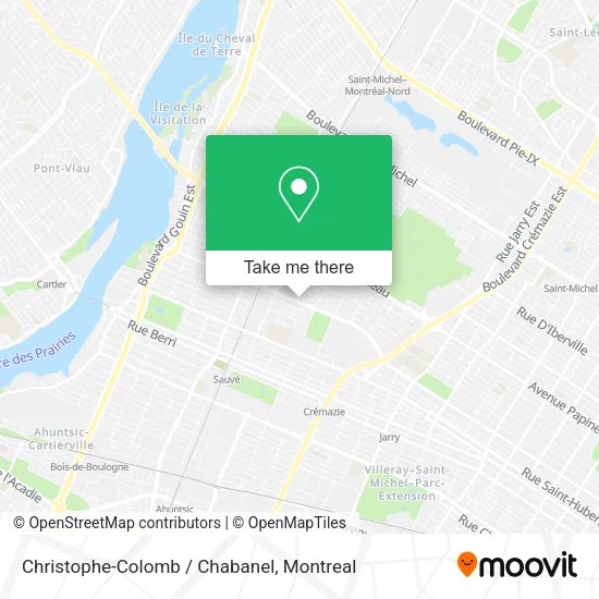 Christophe-Colomb / Chabanel map