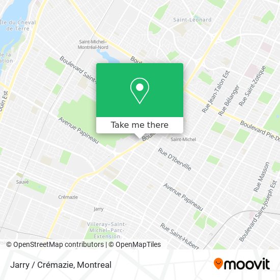 Jarry / Crémazie map