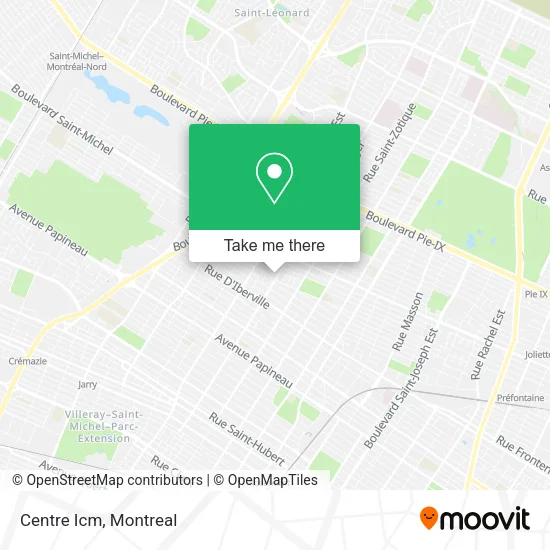 Centre Icm map