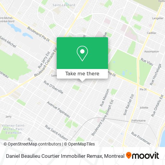 Daniel Beaulieu Courtier Immobilier Remax map