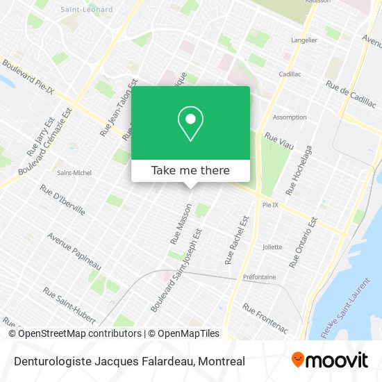 Denturologiste Jacques Falardeau map