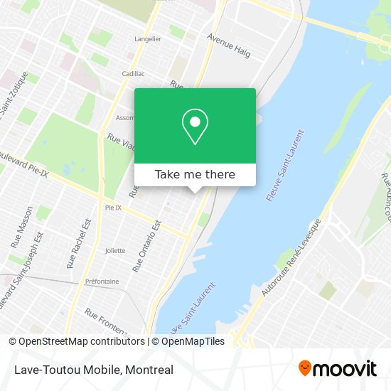 Lave-Toutou Mobile map