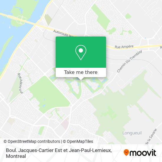 Boul. Jacques-Cartier Est et Jean-Paul-Lemieux map