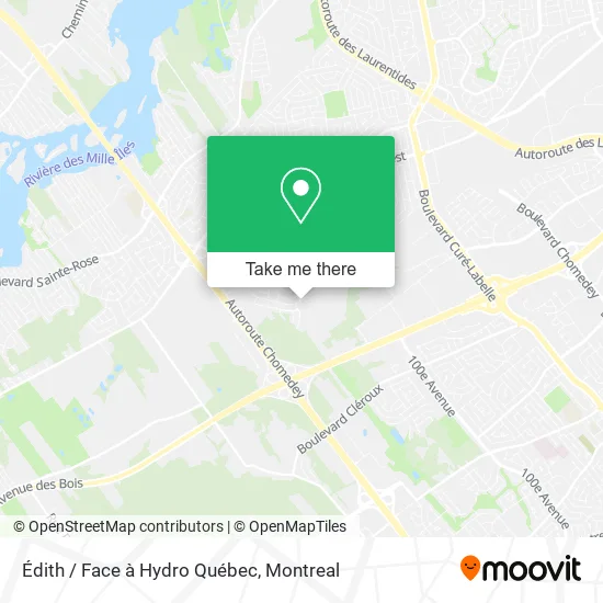 Édith / Face à Hydro Québec map