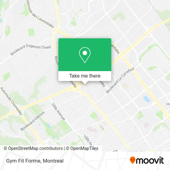 Gym Fit Forme map