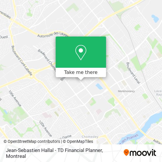 Jean-Sebastien Hallal - TD Financial Planner map