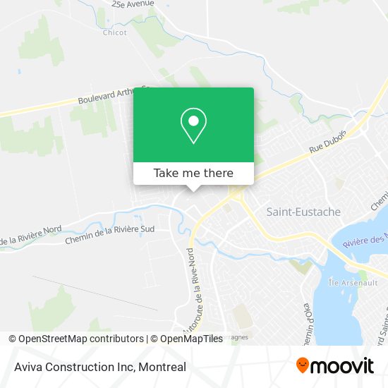 Aviva Construction Inc map