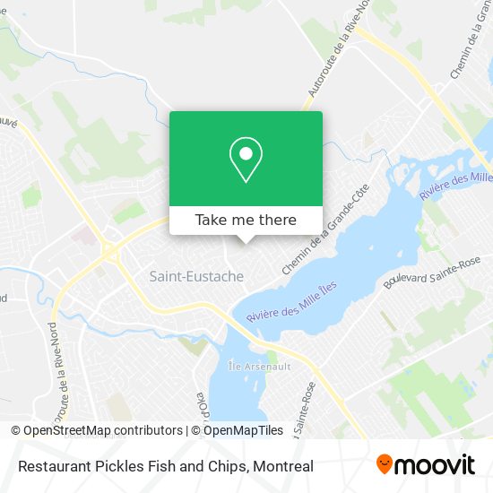 Restaurant Pickles Fish and Chips map