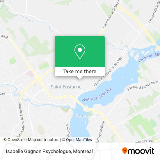 Isabelle Gagnon Psychologue map