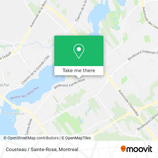 Cousteau / Sainte-Rose map