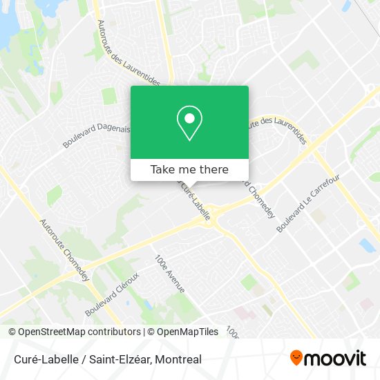 Curé-Labelle / Saint-Elzéar map