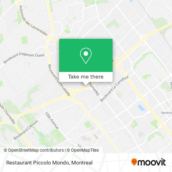 Restaurant Piccolo Mondo map