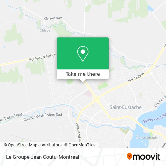 Le Groupe Jean Coutu map