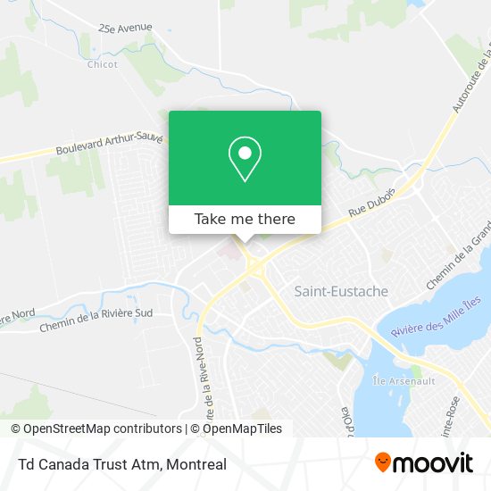 Td Canada Trust Atm map